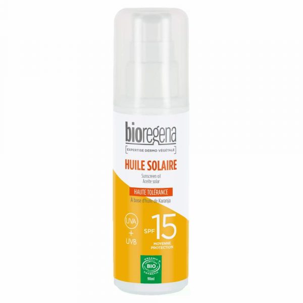Óleo Protetor Solar SPF15 Bio hipoalergenico 90ml - Bioregena