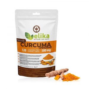 Cúrcuma + Piperina 120 Comprimidos - Elika Foods