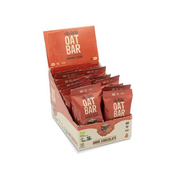 Barrita de aveia choco negro da marca iswari