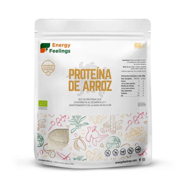 Proteína de Arroz Bio 1Kg - Energy Feelings