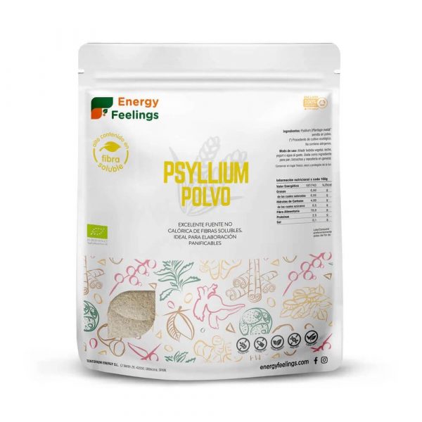 Psyllium Bio pó 500g - Energy Feelings