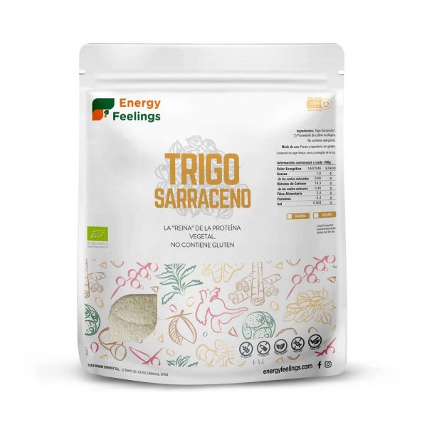 Trigo Sarraceno grão Bio 1Kg - Energy Feelings