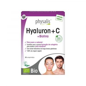 Ácido Hialurónico + Vit C 30 Comprimodos - Physalis
