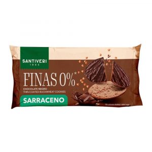 Bolacha Fina Trigo Sarraceno com Chocolate negro 88g - Santiveri