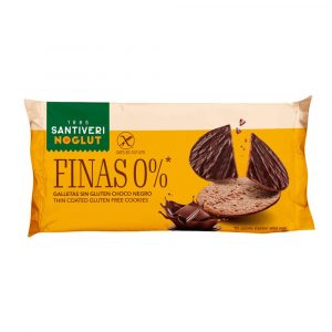 Bolacha Fina Sem Glúten com Chocolate negro 88g - Noglut