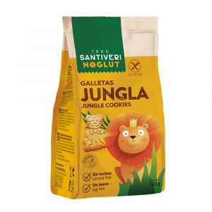 Bolachas da selva sem glúten da noglut