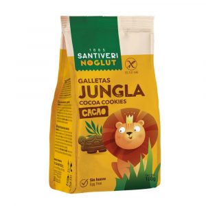 Bolachas da selva sem glúten da noglut