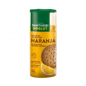 Bolachas sem glúten com laranja noglut