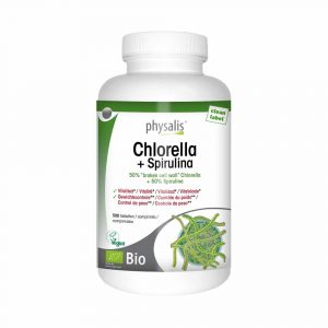 Clorela Spirulina 500 comprimidos physalis