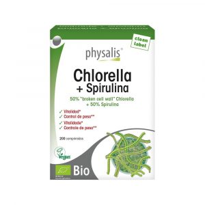 Clorela Spirulina comprimidos physalis