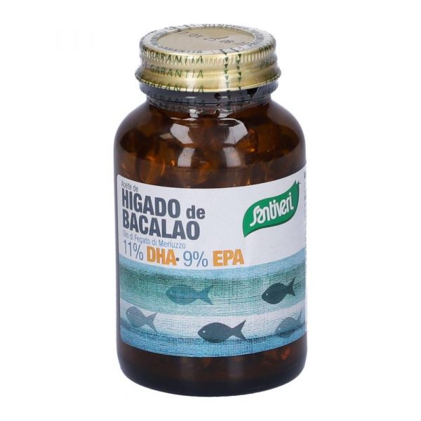 Óleo de Fígado de Bacalhau 120 Softgels - Santiveri