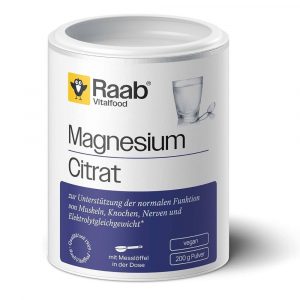 Magnésio citrato em pó 200g da marca raab vitalfood