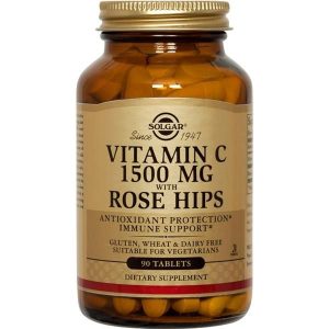 Vitamina C 1500 mg com Frutos de Roseira Brava 90 comprimidos – Solgar