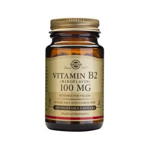 Vitamina B2 (Riboflavina)100 Mg 100 Comprimidos - Solgar
