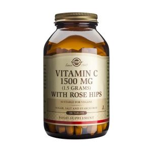 Vitamina C 1500 mg com Frutos de Roseira Brava 180 comprimidos – Solgar