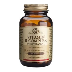 Vitaminas B-Complexo + Vitamina C 100 Cápsulas - Solgar
