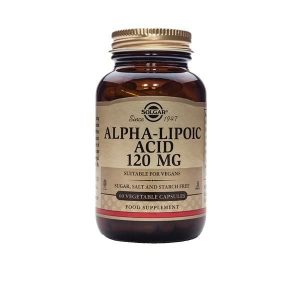 Ácido Alfa-Lipóico 120mg - 60 Cápsulas - Solgar