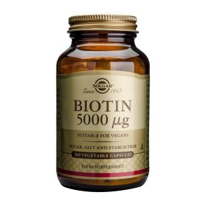 Biotina 5000 µG 100 Cápsulas vegetais – Solgar