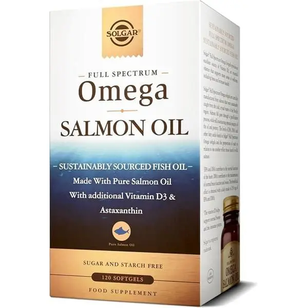 Aceite de salmón de origen sostenible - 120 Cápsulas - Solgar