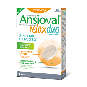Ansioval Relax Duo  30 Comprimidos - Farmodietica
