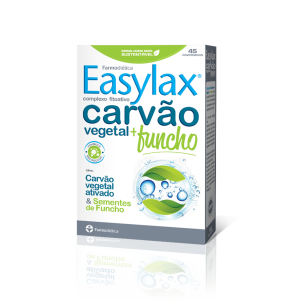 Easylax Carvão Vegetal + Funcho 45 Comprimidos - Farmodietica