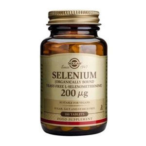 Selénio 200 Mcg (Selénio Sem Levedura) 100 Comprimidos - Solgar