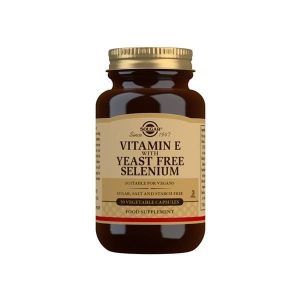 Vitamina E e Selénio (Sem Levedura) 50 Cápsulas - Solgar