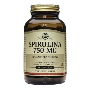 Spirulina 750mg - 80 Capsulas - Pack 3 - Solgar