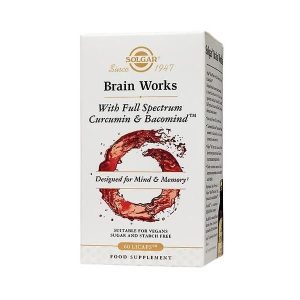 Brain Works - Curcumina Full Spectrum E Bacopa - 60 Capsulas - Solgar