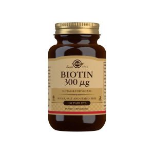 Biotina 300Mcg 100 Comprimidos - Solgar