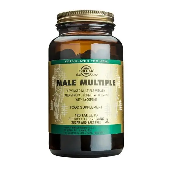 Male Multiple - Vitaminas y minerales para hombres 120 comprimidos - Solgar