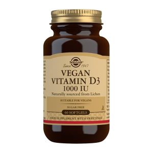 Vitamina D3 1000 Ui Vegan - 60 Capsulas - Solgar
