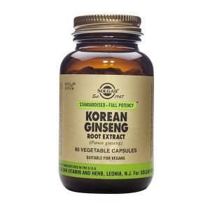 Extrato De Ginseng Coreano 60 Cápsulas - Solgar