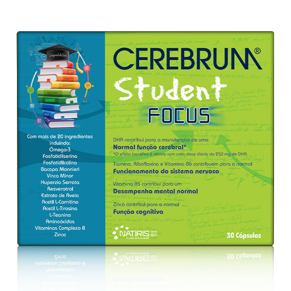 Cerebrum Student Focus – 30 Cápsulas - Pague 2 Leve 3 - Natiris