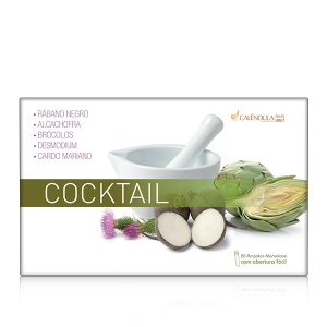 Cocktail Rabanete Negro + Alcachofra + Cardo Mariano + Brócolos + Desmodium - 2x20 Ampolas - Calêndula