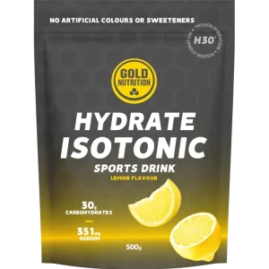 Hydrate Isotonic H30 Limão 500gr - Gold Nutrition