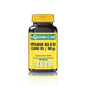 Vitamin D3 + K2 - 2x120 Cápsulas – Good Care