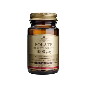 Folate Metafolin 1000 µg 60 Comprimidos – Solgar