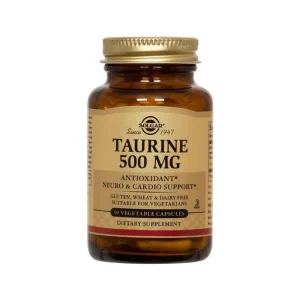 Taurina 500 mg 50 comprimidos – Solgar