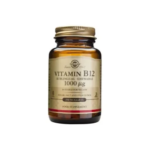 Vitamina B12 1000 µG 250 comprimidos - Pack 3 - Solgar