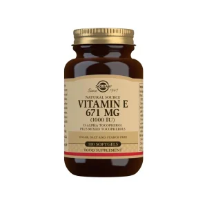 Vitamina E 671 mg 100 cápsulas – Solgar