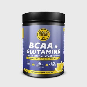 BCAA & Glutamine Powder Limão 300gr - Gold Nutrition