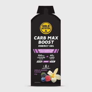 Carb Max Boost Energy Gel Baunilha-Frutos Silvestres 16x60gr - Gold Nutrition