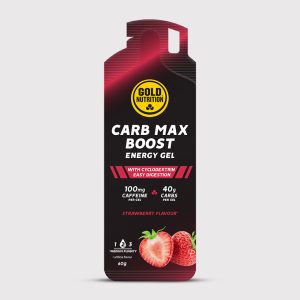 Carb Max Boost Energy Gel Morango 16x60gr - Gold Nutrition