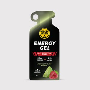 Energy Gel Morango e Lima 40gr - 16 Unidades - Gold Nutrition