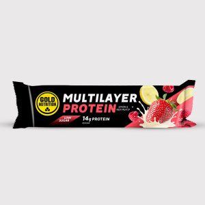 Multilayer Protein Bar Limão e Frutos Vermelhos 50gr 10 Unidades - Gold Nutrition