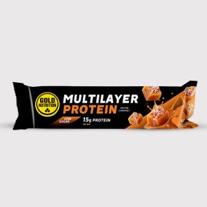 Multilayer Protein Bar Caramelo Salgado 50gr 10 Unidades - Gold Nutrition