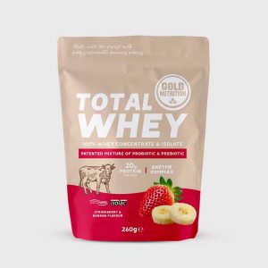 Total Whey Morango + Banana 260gr - Gold Nutrition