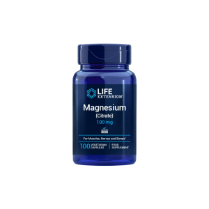 Magnésio Citrato 100mg - 100 Cápsulas – Life Extension