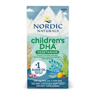 Children's DHA Vegetarian, 375mg Berry Lemonade - 120 chewables - Nordic Naturals